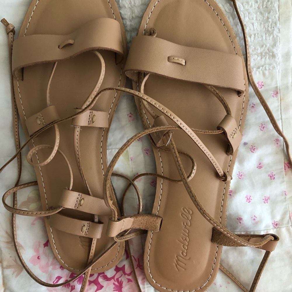 Madewell Tan Gladiator Sandals